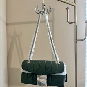 Coach Sage Green Quilted Shoulder Bag